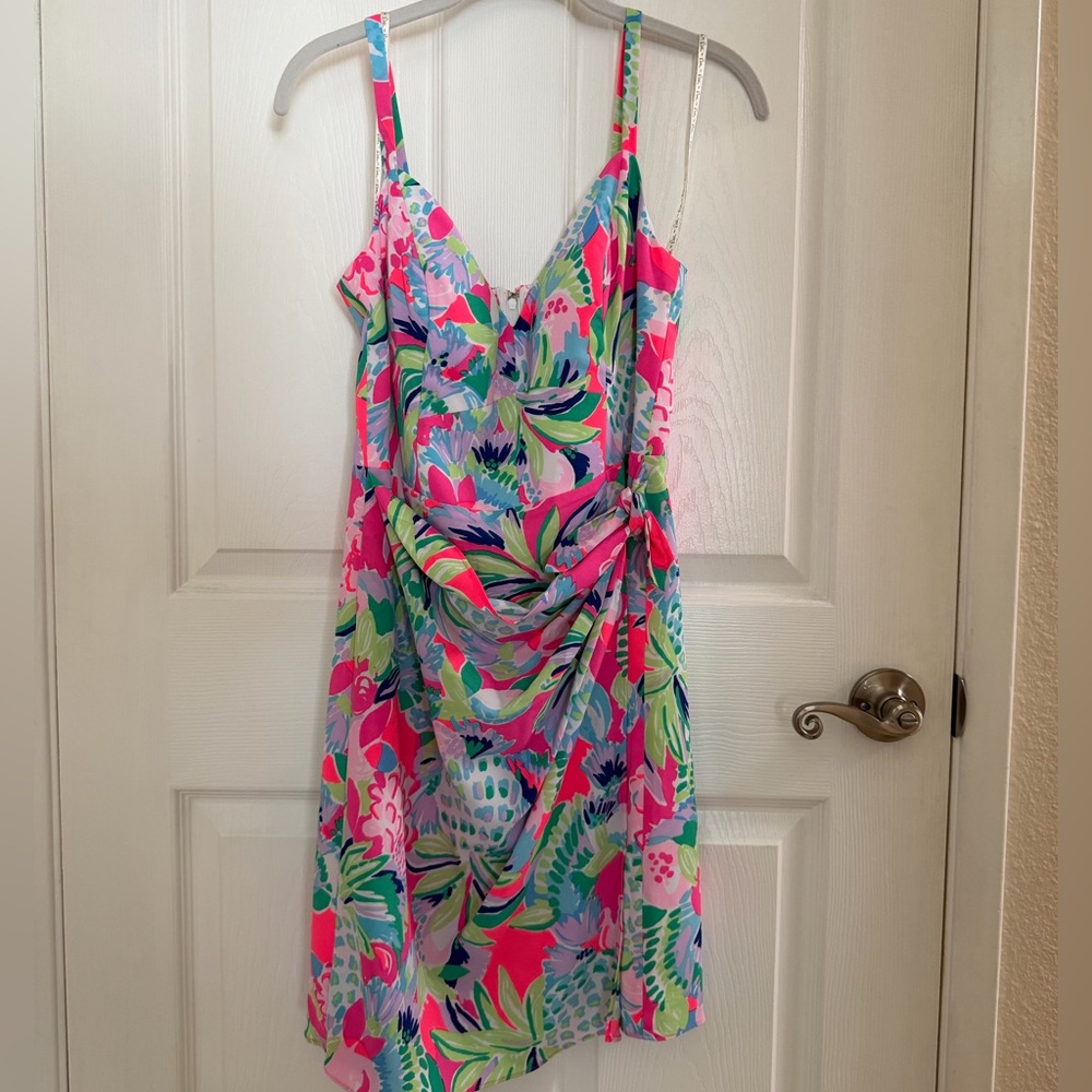 Lilly Pulitzer Multicolor Floral Wrap Dress